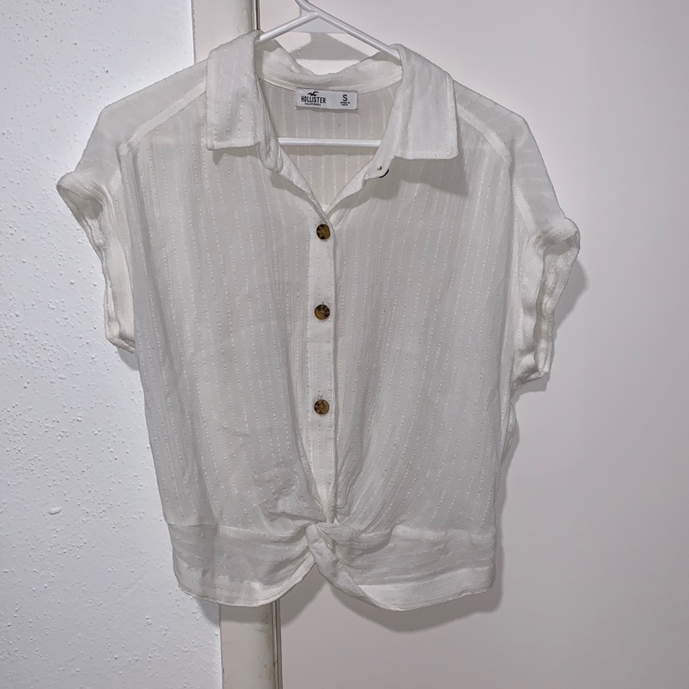 Hollister tie-front shirt
